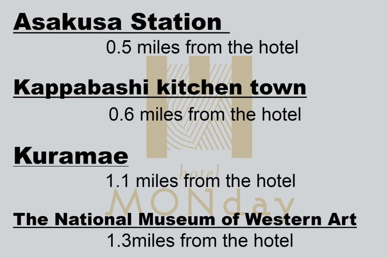 Hotel Monday Asakusa Tokyo Eksteriør billede